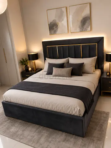 New style Queen size bed including mattress storage bed Double bed Queen bed