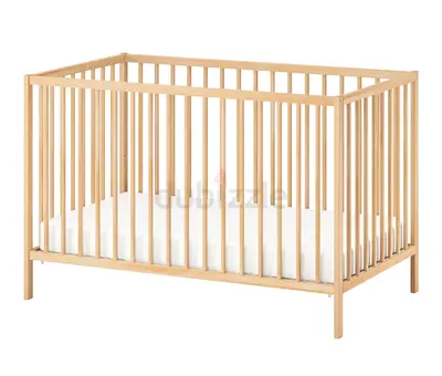 IKEA Sniglar Beech Wood Baby Crib