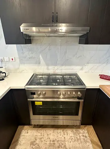 Bosch Series 8 Top Gas Oven Electric 90x60cm same like new 5 burners