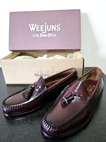 G.H. Bass Weejuns Burgundy Leather Tassel Loafers - Size (check inside)