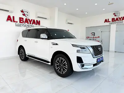 نيسان باترول بلاتينيوم V8 LE ابيض /زعفراني 2024 (خليجي)