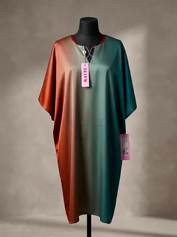 Brand new vibrant color-block ombre kaftan dress Size (M)