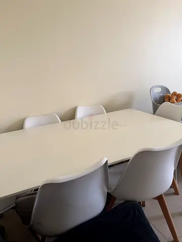 Dining table with 6 chairs for sale