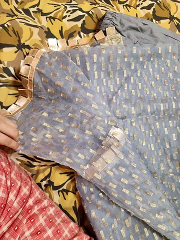 Embroiderd fancy party wear only 3 pcs. Stitched 50 aed