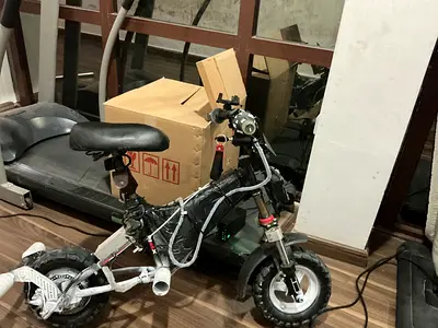 Foldable electric scooter bike -