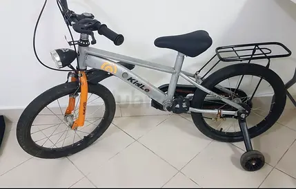 Kids 16-inch Kitle Bike with Training Wheels and Rear Rack