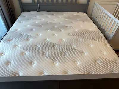 King size mattress in good condition 200cm x 180cm. Pet free smoke free home
