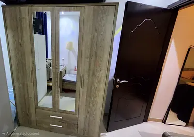 4-Door Wardrobe with 2 Mirrors and 2 Drawers