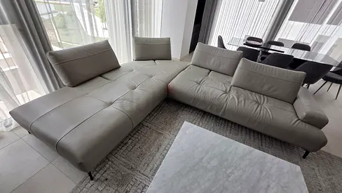 Matteo sectional cantoni Collection Original Leather Sofa
