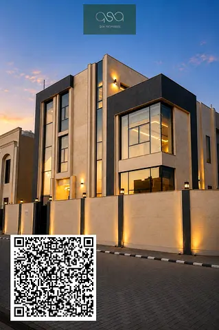 Bedroom with Majlis Corner Villa for Sale .