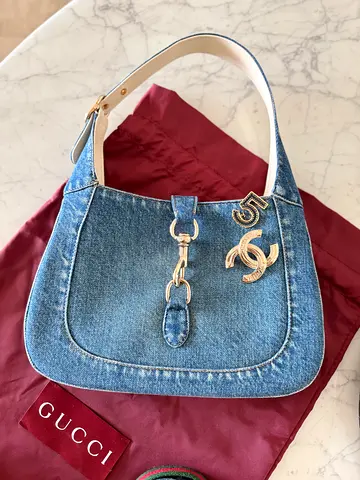 Gucci denim Jackie bag
