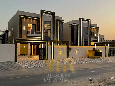 Villa for sale in Ajman | Al Helio 2 area | Large setback | 5 rooms, majlis and hall | Freehold | P