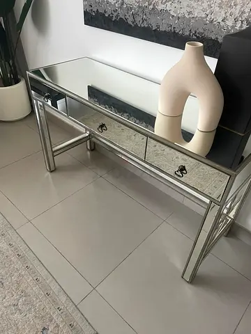 Mirrored dresser and chair the one