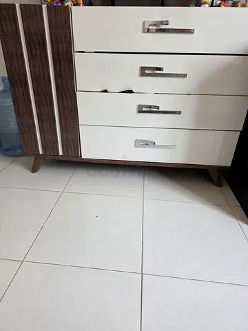 Low wooden TV stand