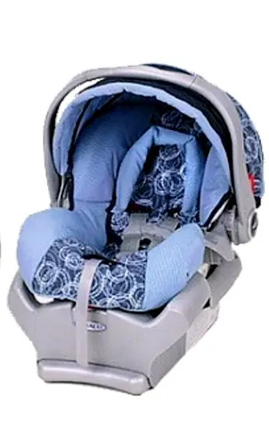 Graco Blue Patterned Infant Car Seat with Base