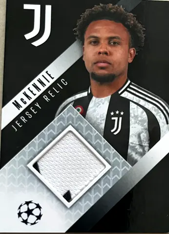 Ultra Rare Weston McKennie Player-Worn Jersey Relic Card - Match Attax 24/25