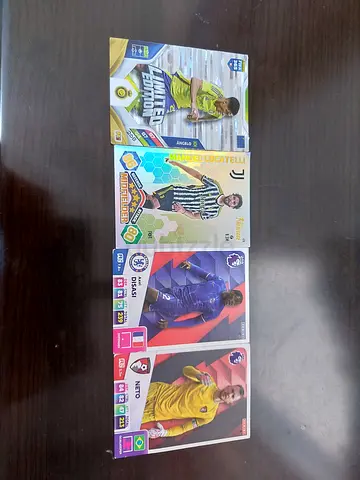 Collection of 4 Limited Edition/Panini Football Trading Cards - Mixed Players