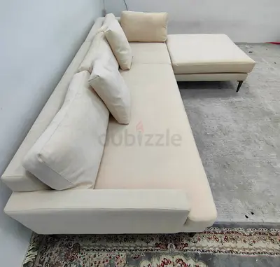 West elm beige color lshape sofa
