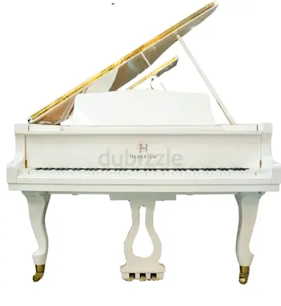 White Heinrich Baby Grand Piano - Elegant Condition