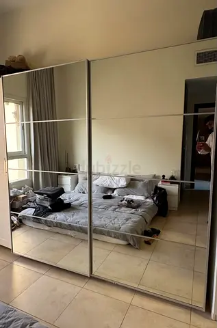 Modern Wardrobe with Full Sliding Mirror Doors