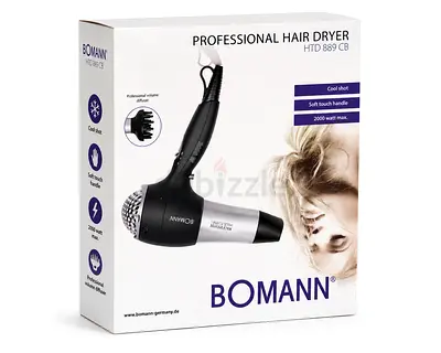 Bomann HTD 889 CB Professional Hair Dryer 2000W