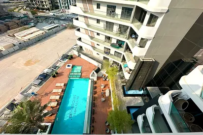 Wrap-Around Balcony | 1BHK With Pool View