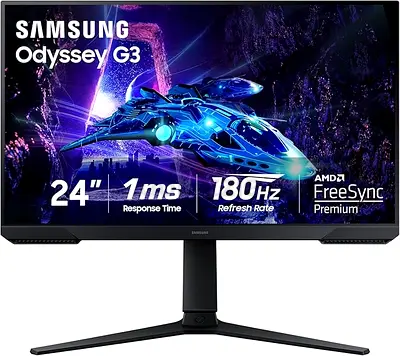 Samsung Odyssey G3 24 Inch 165Hz Gaming Monitor Full HD 1ms AMD FreeSync
