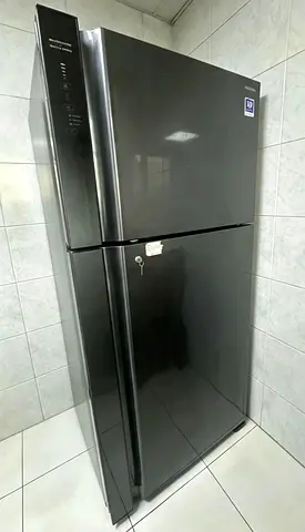 Dark Grey Top-Freezer Refrigerator - Excellent Condition, 2-Door