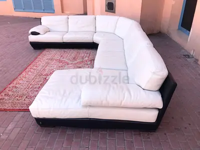 Stylish _ Modren Natuzzi real leather U shape sofa
