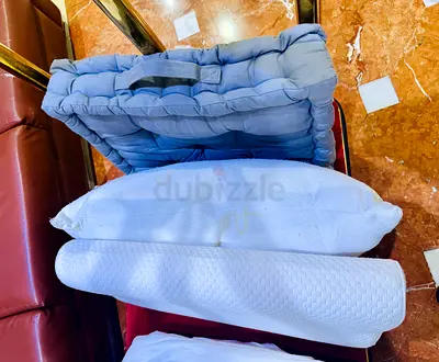 Set of seat cushions and mattress toppers - lightly used
