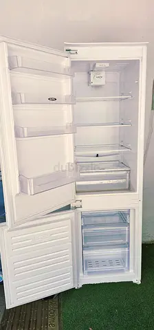 White Two-Door Fridge Freezer - Good Working Condition