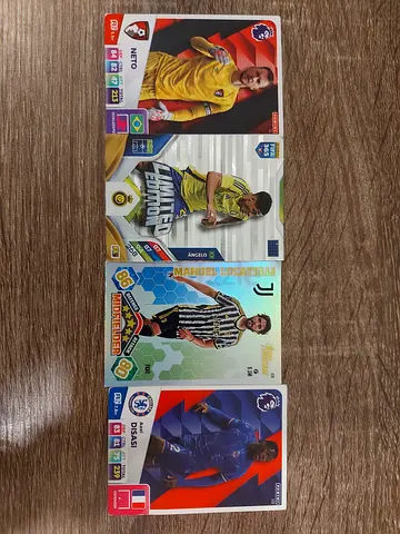 Pack of 4 Panini Football Trading Cards - Limited Edition & Rare Inserts
