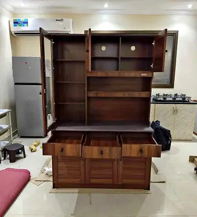 Brand new Three door Wooden kitchen Cabinet Available