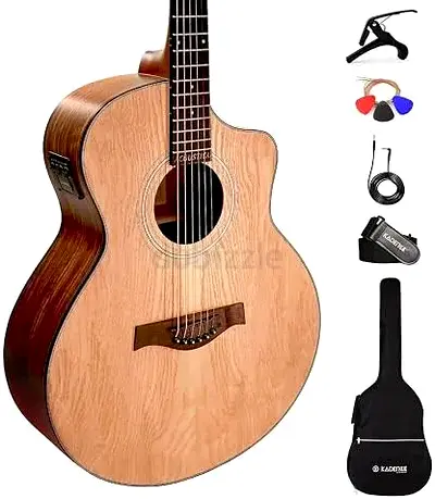 Kadence A06EQ-N Acoustica 40" Electro Acoustic Guitar | Grand Auditorium Cutaway | Ash Wood | Built-