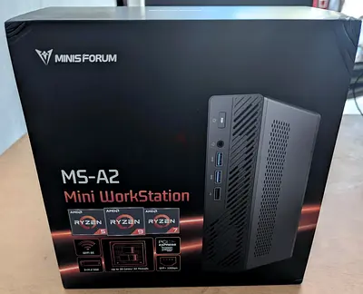 MINISFORUM MS-A2 Mini Workstation – Ryzen 9 9955HX 16-Core/32-Thread – Barebone