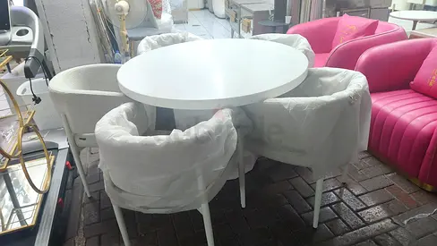 Dining table and chairs
