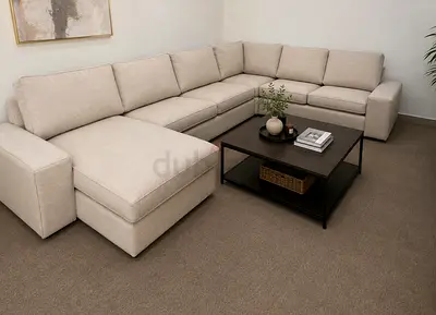 Comfortable IKEA Kivik U Shape Sofa Beige
