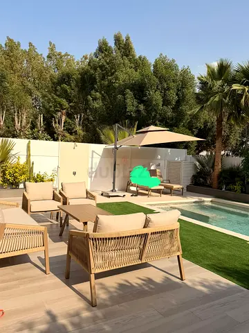 Outdoor aluminium -style garden seating with table aluminium brand new