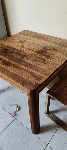 Wooden table and chair for sale