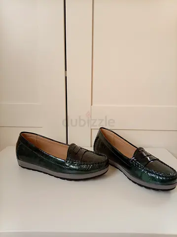 Geox dark green loafers, size 37 excellent condition