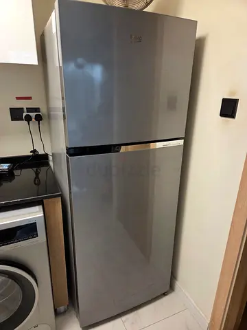 Silver Beko Top Freezer Refrigerator - Excellent Condition