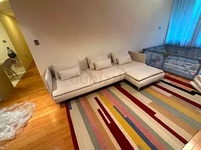 Looks great condition IKEA Sodhremn L Shape Sofa Beige