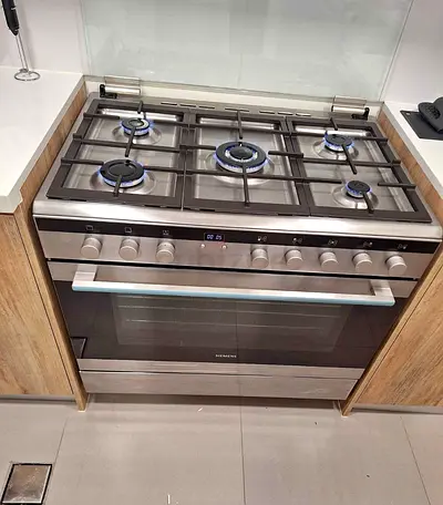 Siemens 5 Burners Full Gas Oven with Fan Digital cooking Range Lastest Version 90cm