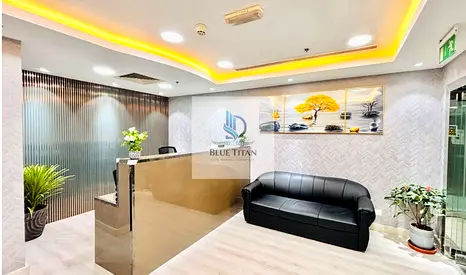 Separate Furnished Office With All Utilities Included Furnished Office With All Facilities | Dewa Chiller Wifi Free | Prime Location