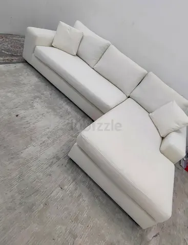 Pottery Barn off white color lshape sofa