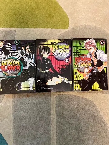 Demon Slayer Manga - Kimetsu no Yaiba Volume, 17-18-19