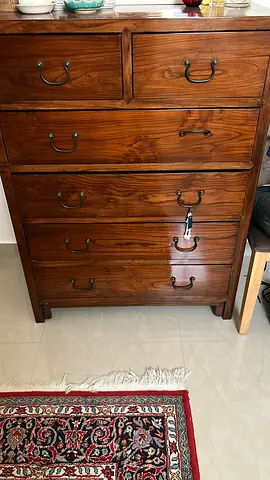 Solid Wood Six-Drawer Chest of Drawers - URGENT sale moving.