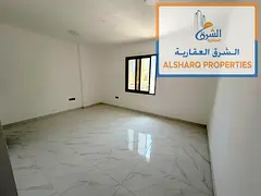 First-time occupancy studio apartment in Ajman Corniche, second row from the Corniche, separate kitc