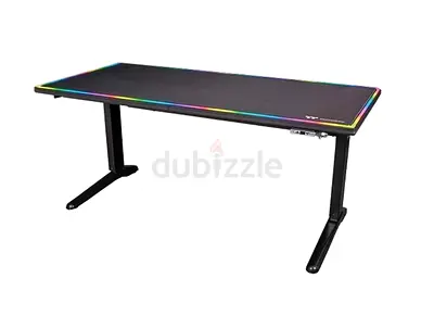 Thermaltake ToughDesk 500L Gaming Desk — RGB LED, Sturdy T‑Leg Frameh
