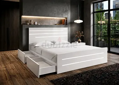 Brand new King size Storage bed with Mattress Available